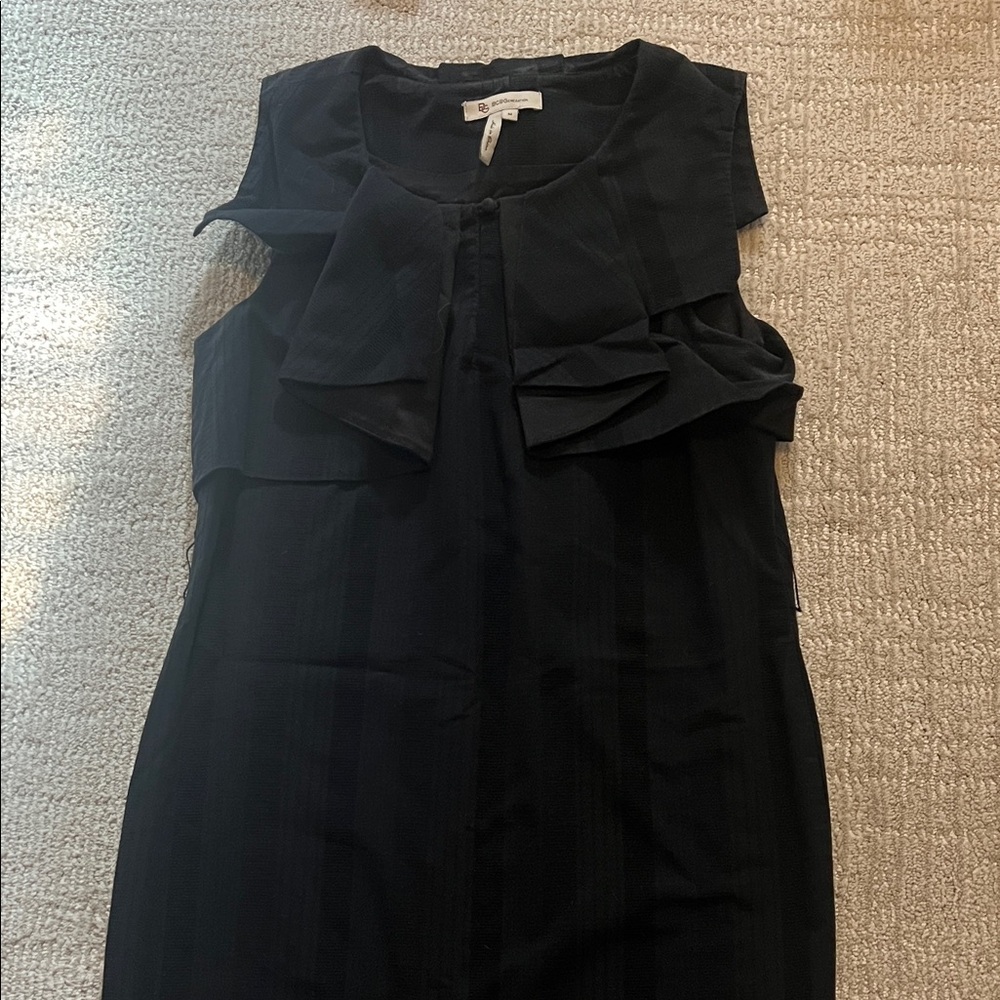 BCBGeneration Black Ruffle Mini Dress